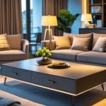 Sådan skaber du den perfekte belysning til dit sofabord med skuffer